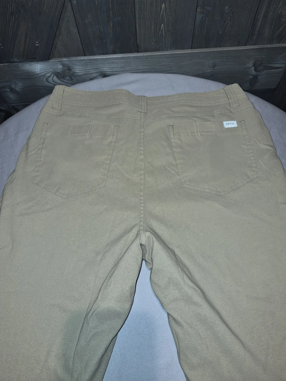 Orvis Men's Tan Fleece Lined Pants. Inseam Length Altered To 24